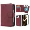 iPhone Duo Folding Leather Card Holder Phone Protective Case